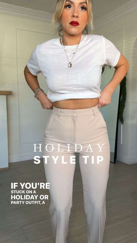 Style tip! 

Pants 2R
Top Small

#LTKHoliday #LTKparties #LTKU