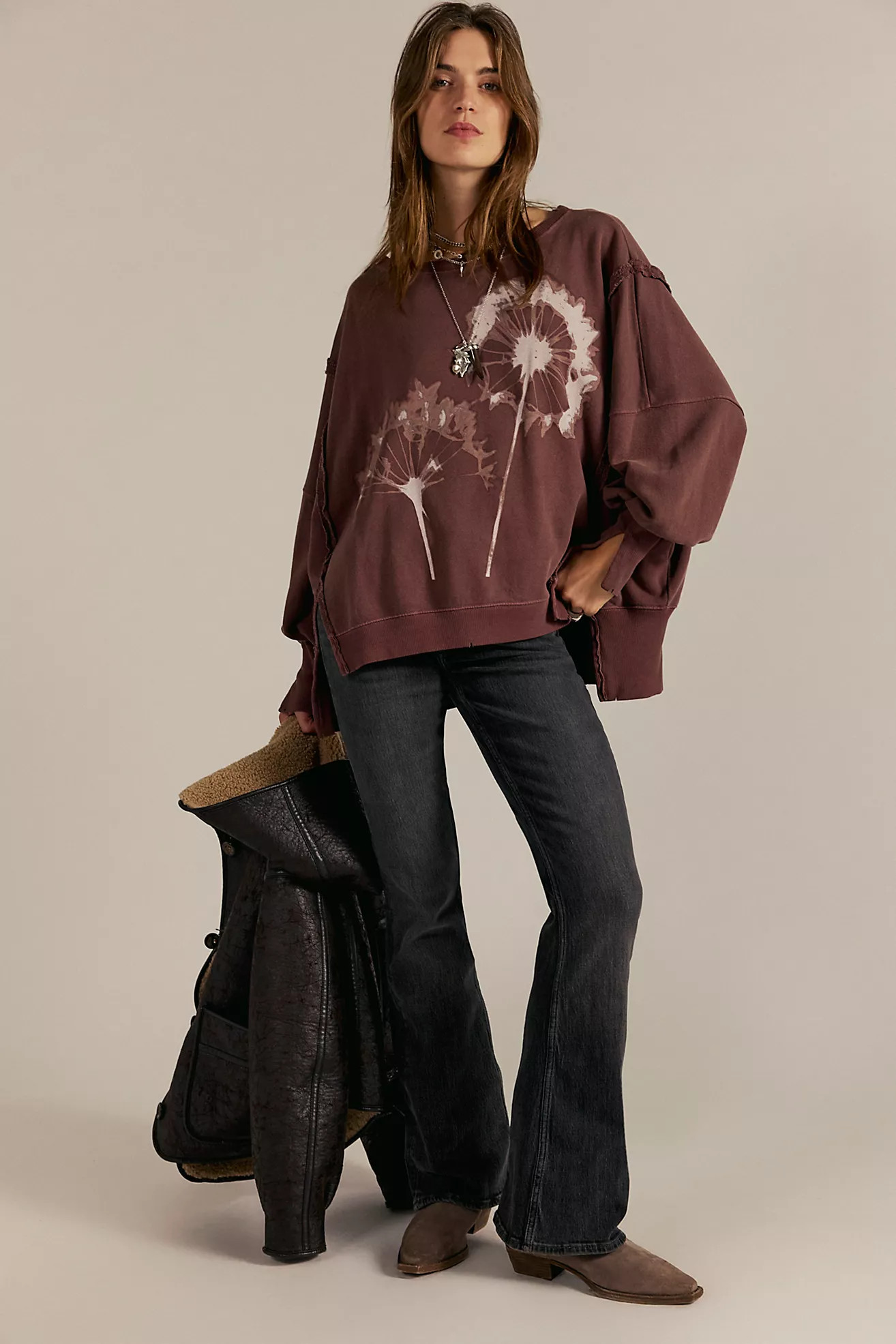 We The Free Graphic Camden Pullover | Free People (Global - UK&FR Excluded)