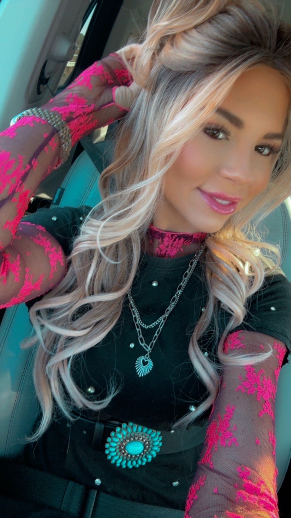 A layering moment 🫶🏼 I love this pink #freepeople lace top 🤌🏼 #lace#layering#lacetop#tshirt#banedtee#rocker#ootd#fallvibe

#LTKStyleTip #LTKHalloween #LTKSeasonal