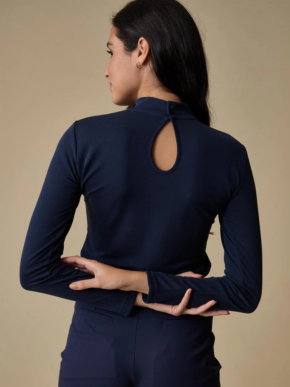 Long Sleeve Keyhole Top | A. PUTNAM
