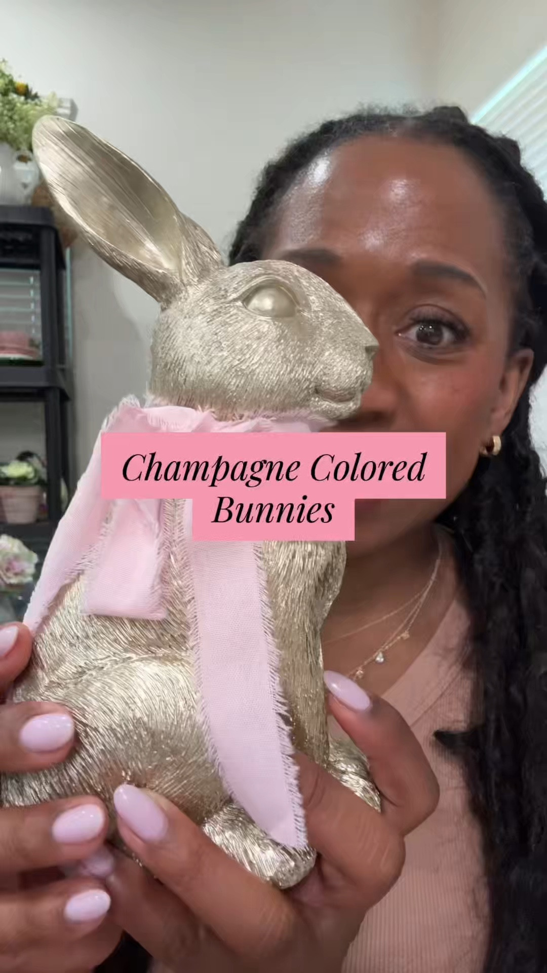 Easter bunny decor set 🐰 

Elegant champagne bunnies perfect for table or entryway styling. @QVC 

#LTKSeasonal #LTKHome #LTKSaleAlert
