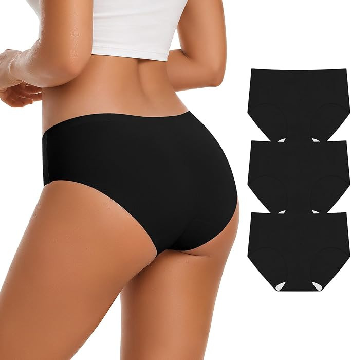 OEAK Womens Seamless Underwear Invisible Hipster Panties | Amazon (US)