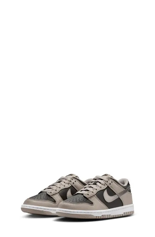 Nike Kids' Dunk Low Basketball Sneaker in College Grey/White/Black at Nordstrom, Size 5 M | Nordstrom