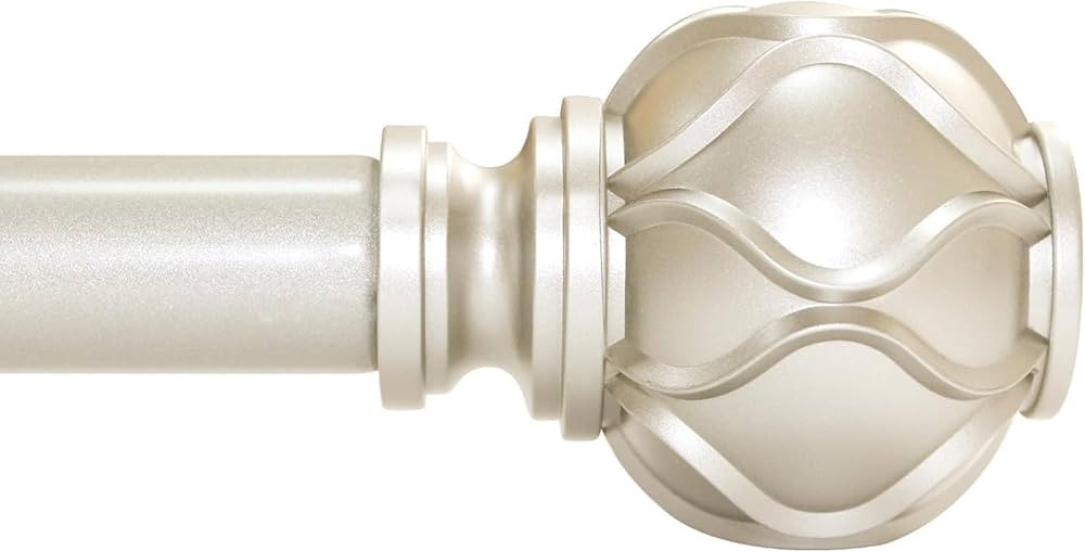 Champagne Gold Curtain Rod for Windows 28 to 48 Inches(2.3-4ft), 1" Diameter Heavy-Duty Adjustabl... | Amazon (US)