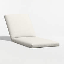 Replacement Alfresco Canvas Natural Sunbrella Outdoor Sun Lounger Cushion + Reviews | Crate & Bar... | Crate & Barrel