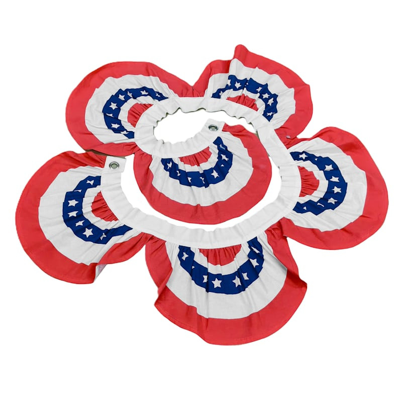 Red White & Blue Bunting Garland, 72' | At Home