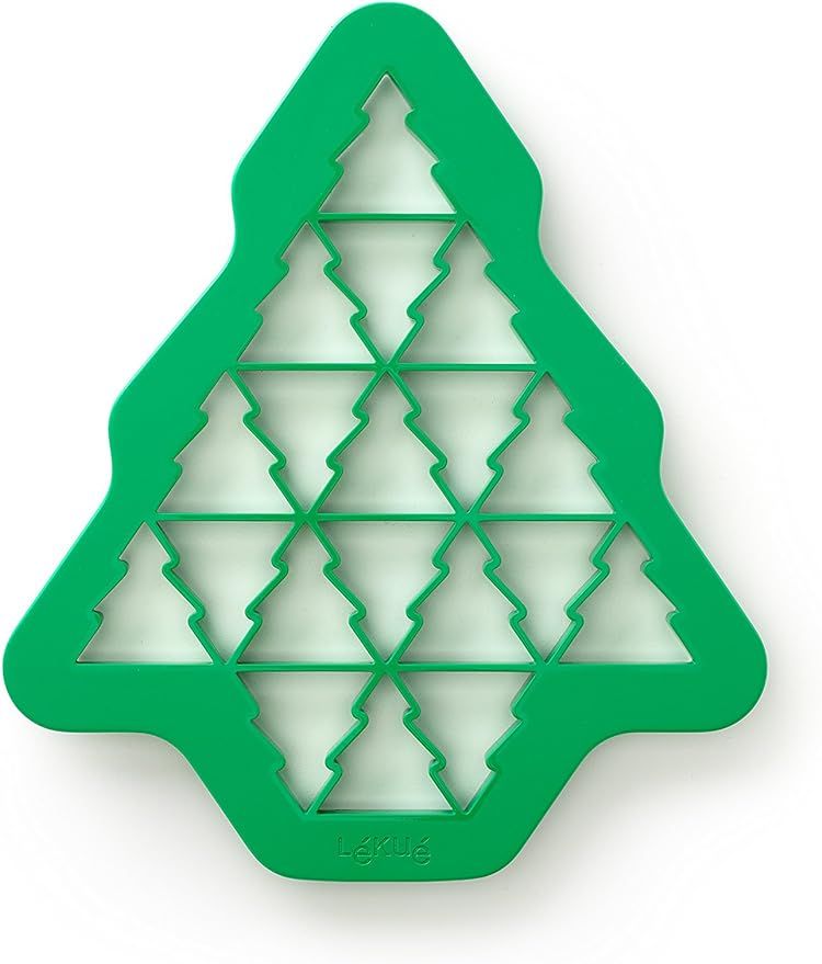 Lekue Christmas Tree Cookie Cutter Puzzle, Green | Amazon (US)