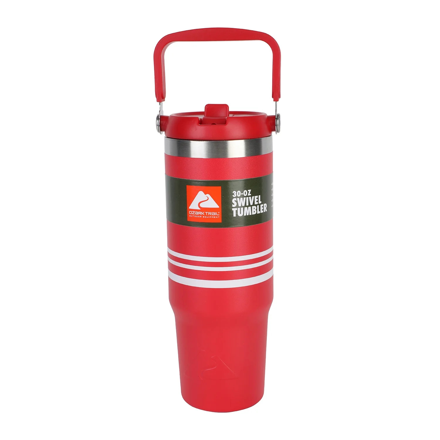 Ozark Trail 30 oz Swivel Tumbler, Red Engine with White Stripe | Walmart (US)