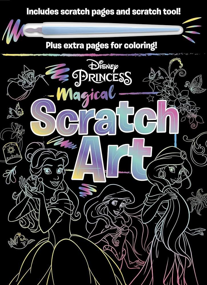 Disney Princess - Magical Scratch Art: with Scratch Tool and Coloring Pages | Amazon (US)