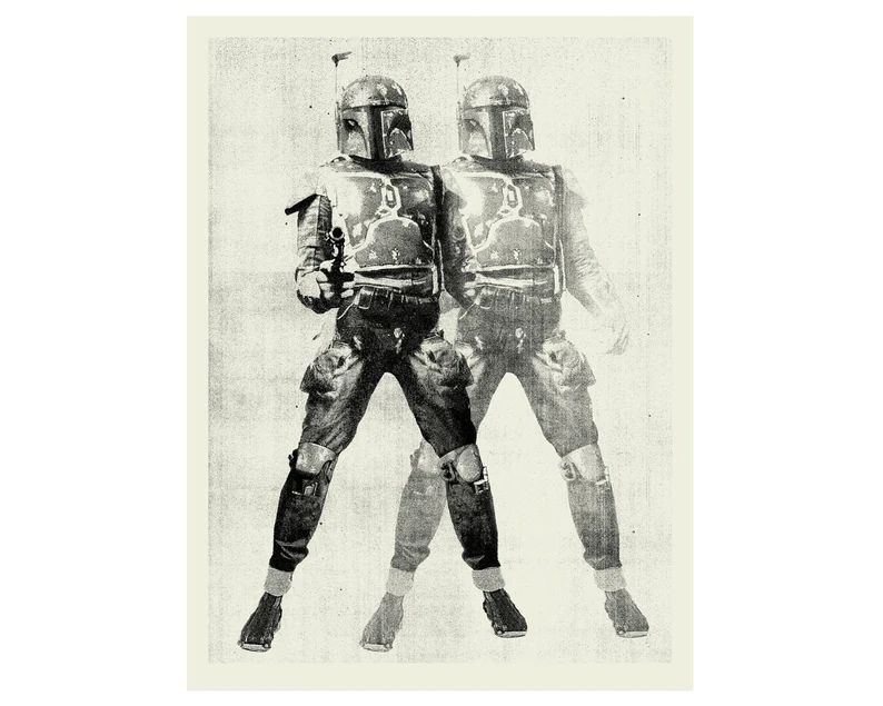 BOUNTY HUNTER - Star Wars Inspired, Boba Fett 18 x 24 Handprinted Silkscreen Art Print, Modern Po... | Etsy (US)