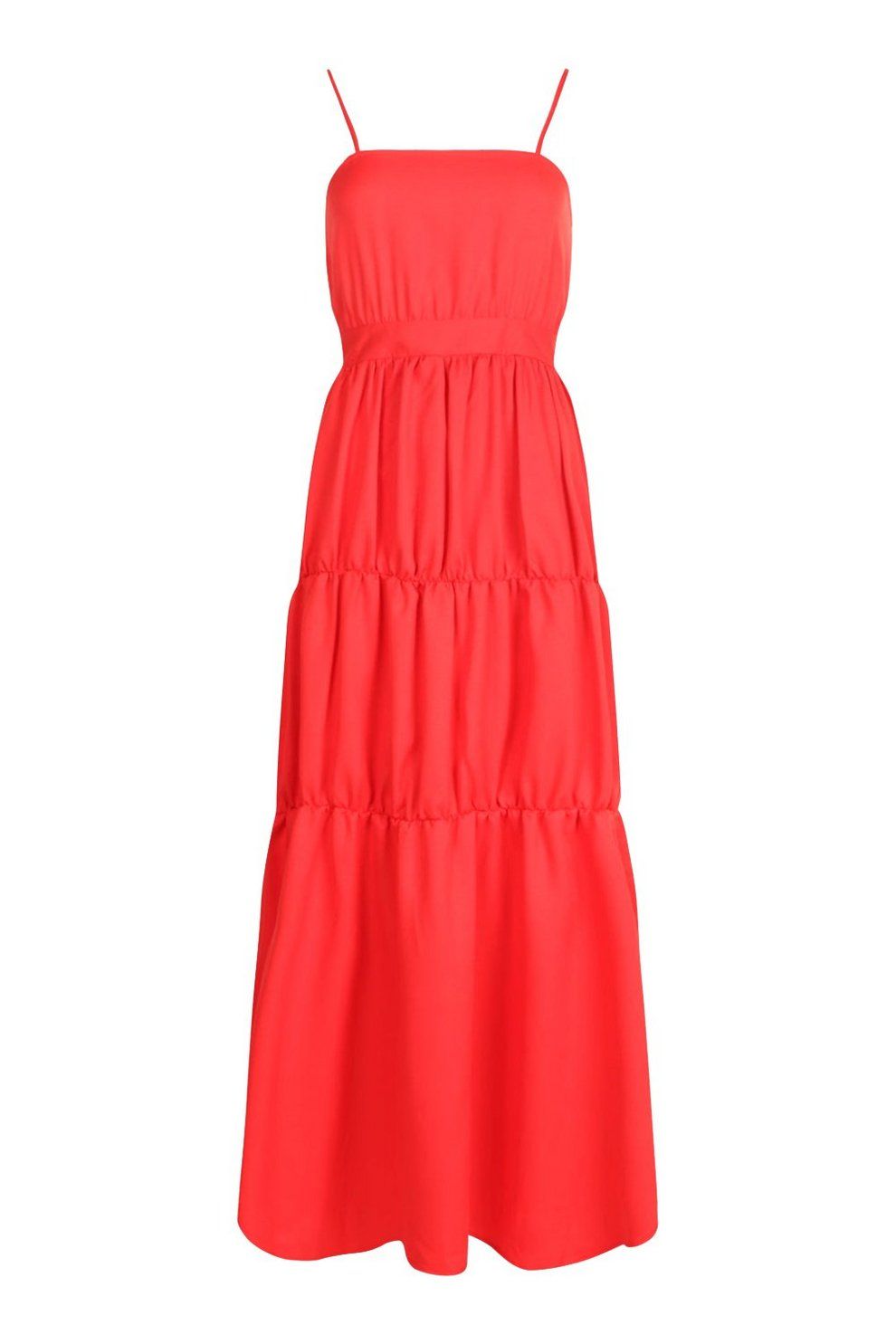 Tiered Strappy Maxi Dress | Boohoo.com (US & CA)