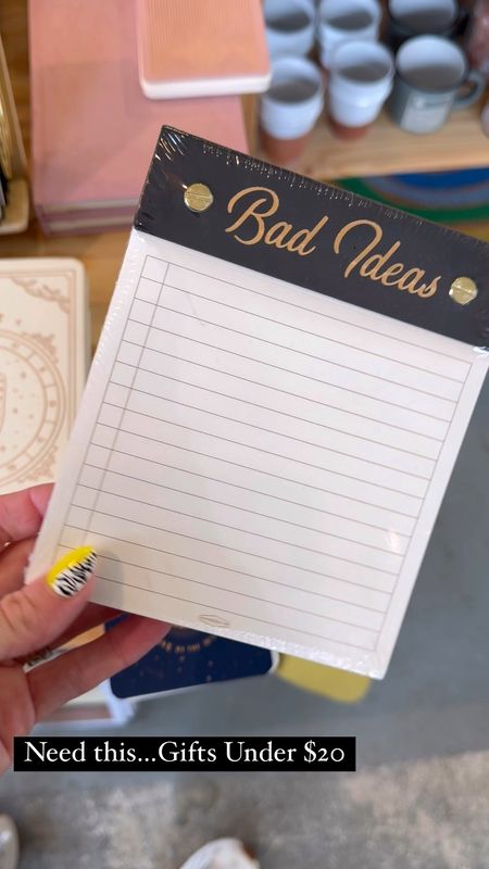 Might be a great gift for the mom in your life!  Love this bad ideas notebook perfect for your office desk.

#HomeOffice #Notebooks #GiftsForMom #MothersDay #GiftsUnder20 #Stationary  

#LTKhome #LTKVideo #LTKfindsunder50