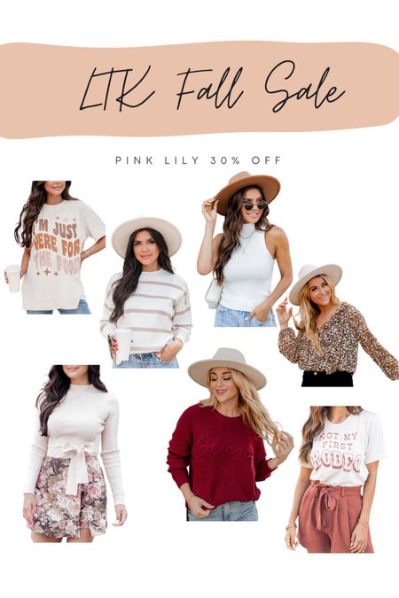 LTK Fall Sale - Pink Lily 30% off

fall outfit, sweater, blessed sweater, ruffle top, graphic shirt

#LTKSeasonal #LTKsalealert #LTKSale