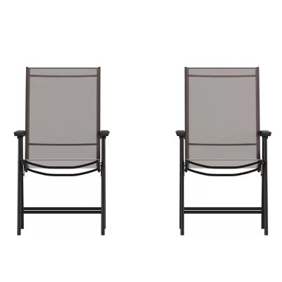 Flash Furniture Paladin Outdoor Folding Patio Sling Chair (2 Pack) | Tractor Supply