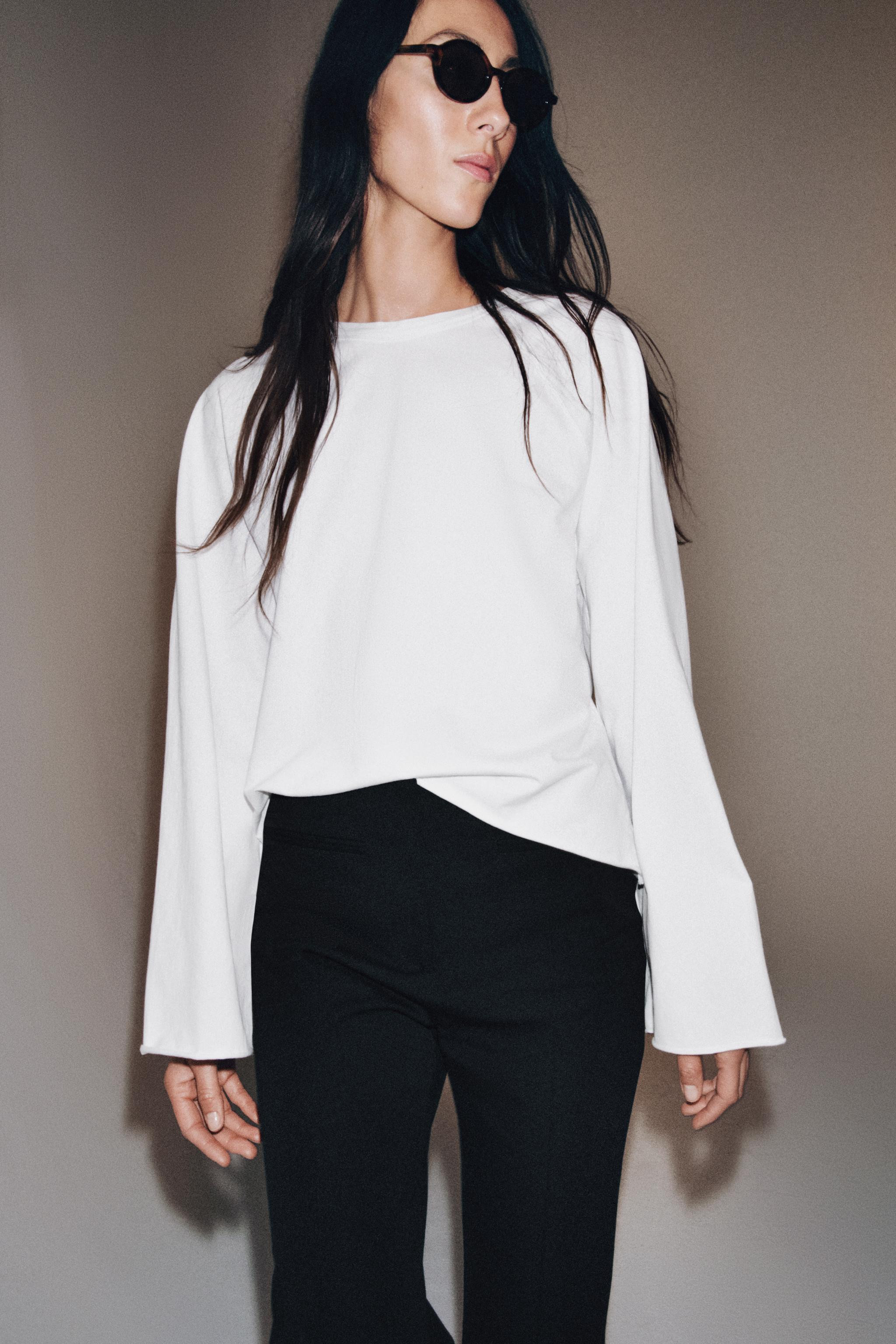 RAGLAN LONG SLEEVE T-SHIRT | Zara UK