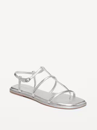 T-Bar Strappy Sandals | Old Navy (US)