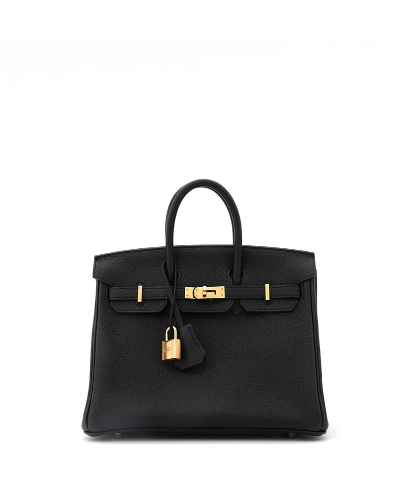 Pre-Owned Hermes Birkin 25 Handbag Black Togo with Rose Gold Hardware | Bloomingdale's (US)