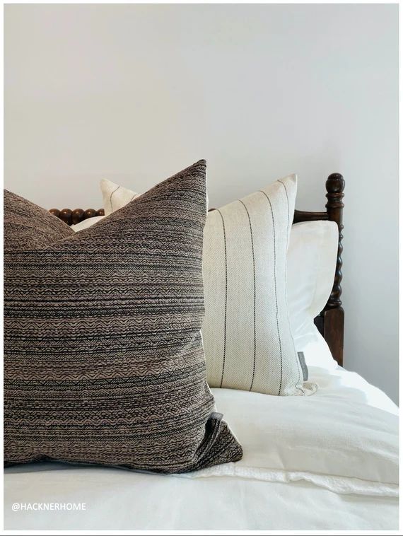 Monche Coffee | Brown Pillow Cover, Decorative Pillow Cover in brown, Designer Pillow Cover, Trib... | Etsy (US)