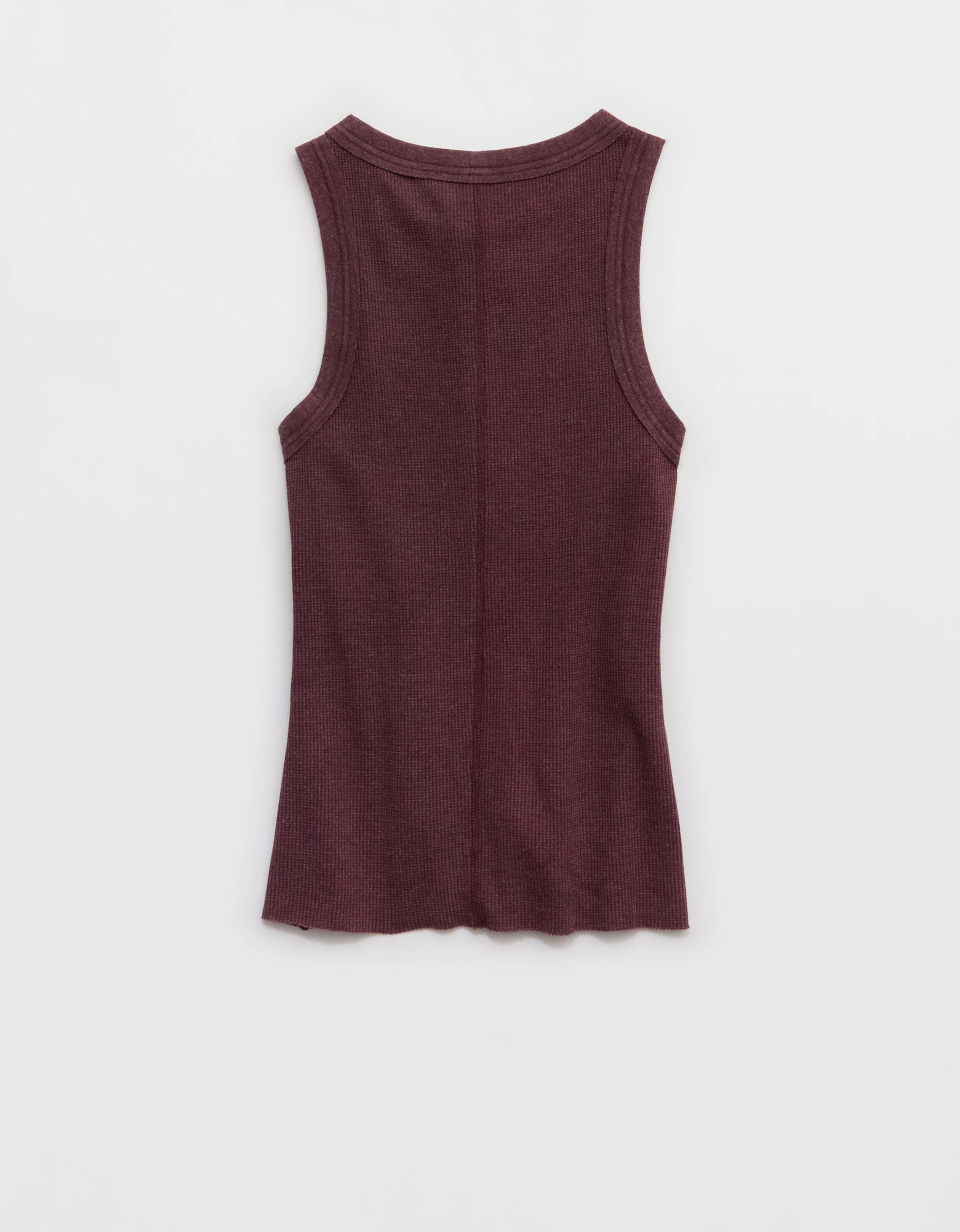 Aerie Unwind Waffle Henley Tank Top | Aerie