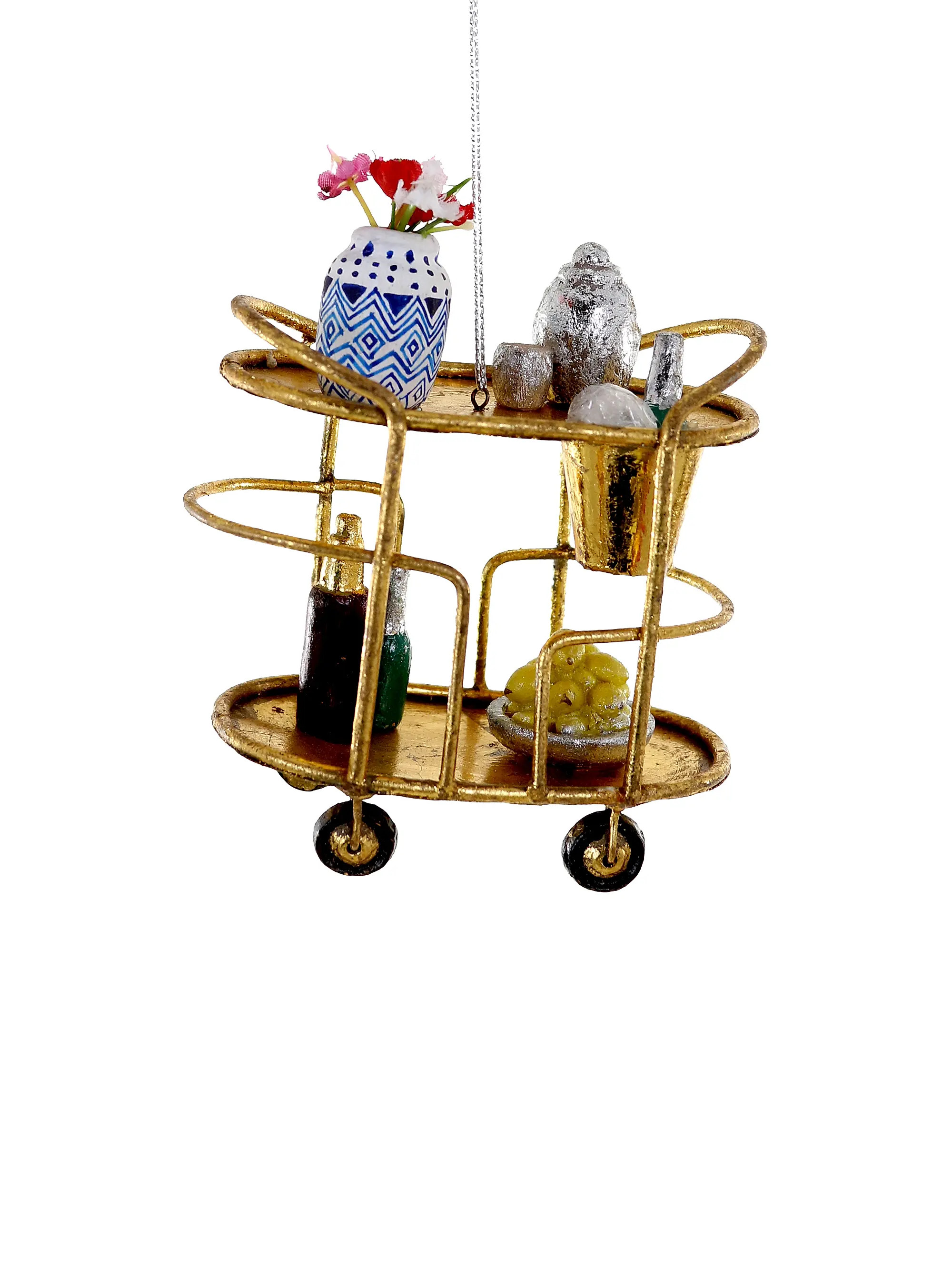 Cody Foster & Co Glam Bar Cart Wire Ornament | Saks Fifth Avenue | Saks Fifth Avenue