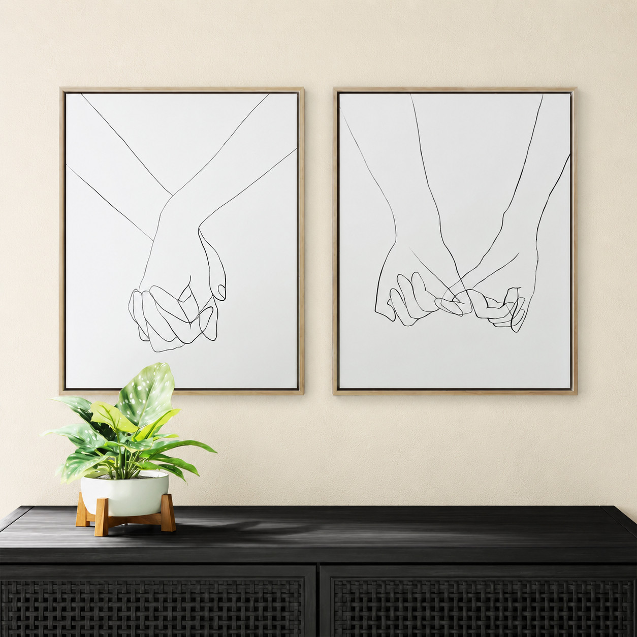 ✨ Minimalist Wall Art for a Soft Luxe Home Aesthetic 🤍

Transform your space with neutral decor that feels modern, cozy, and timeless. These minimalist hand-holding prints paired with a warm cream wall create the perfect elevated home vibe ✨ Perfect for entryways, bedrooms, living rooms, or apartment decor styling.

Would you style this in your home? 🤍

Save this inspo for your next decor refresh & follow for more luxe + budget-friendly home finds ✨ 

 #LTKHome #LTKSaleAlert