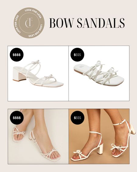 Look for less: bow sandals

#LTKStyleTip #LTKShoeCrush