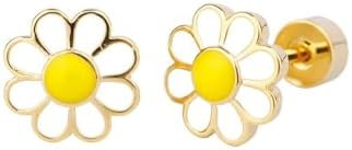 Daisy Flower Cartilage Helix Tiny Stud Earrings for Women Girls Men Stainless Steel Enamel Flower... | Amazon (US)