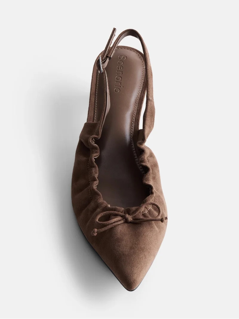 Scenario Women's Scrunch Slingback Heels | Walmart (US)