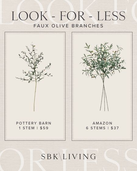 AMAZON \ faux olive branches🌿 Get the look-for-less from Amazon! Great spring refresh home decor item.

#LTKhome #LTKfindsunder50