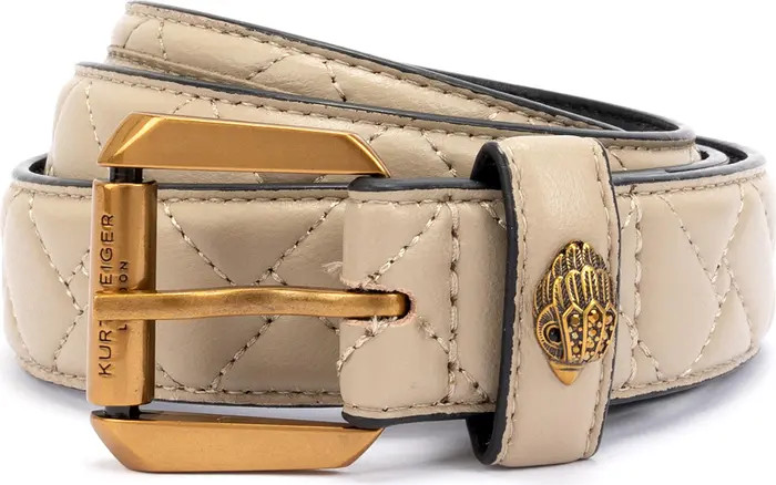 Micro Quilt Leather Belt | Nordstrom