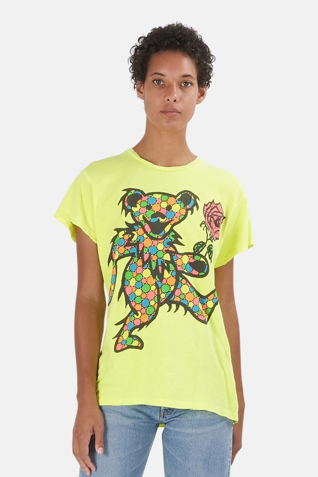 MadeWorn Greatful Dead Dancing Bears Tee Acid | Blue & Cream