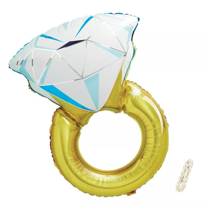 37" Diamond Ring Foil Balloon - Spritz™ | Target