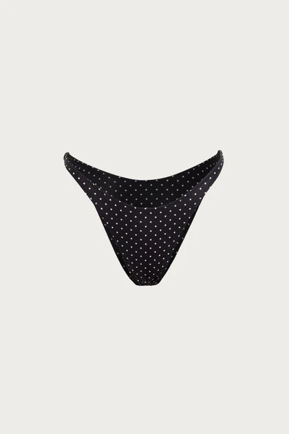 90s Bottom (Black Cream Polka Dot) | SAME