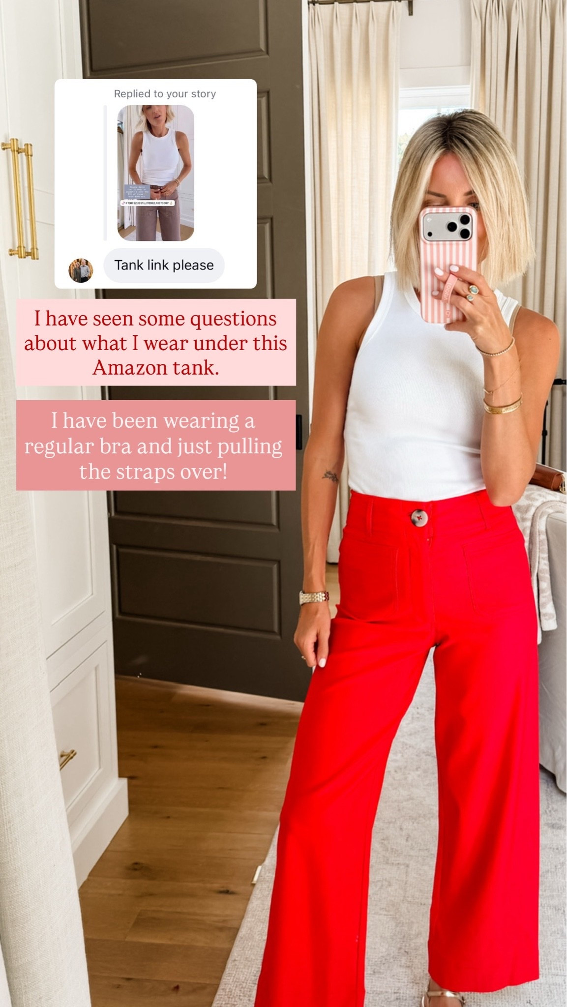 I’ve been wearing this Amazon tank on repeat 👏🏼 such a great closet staple! Wearing S/26.

Loverly Grey, Amazon find, Amazon fashion, white tank outfit

#LTKootd