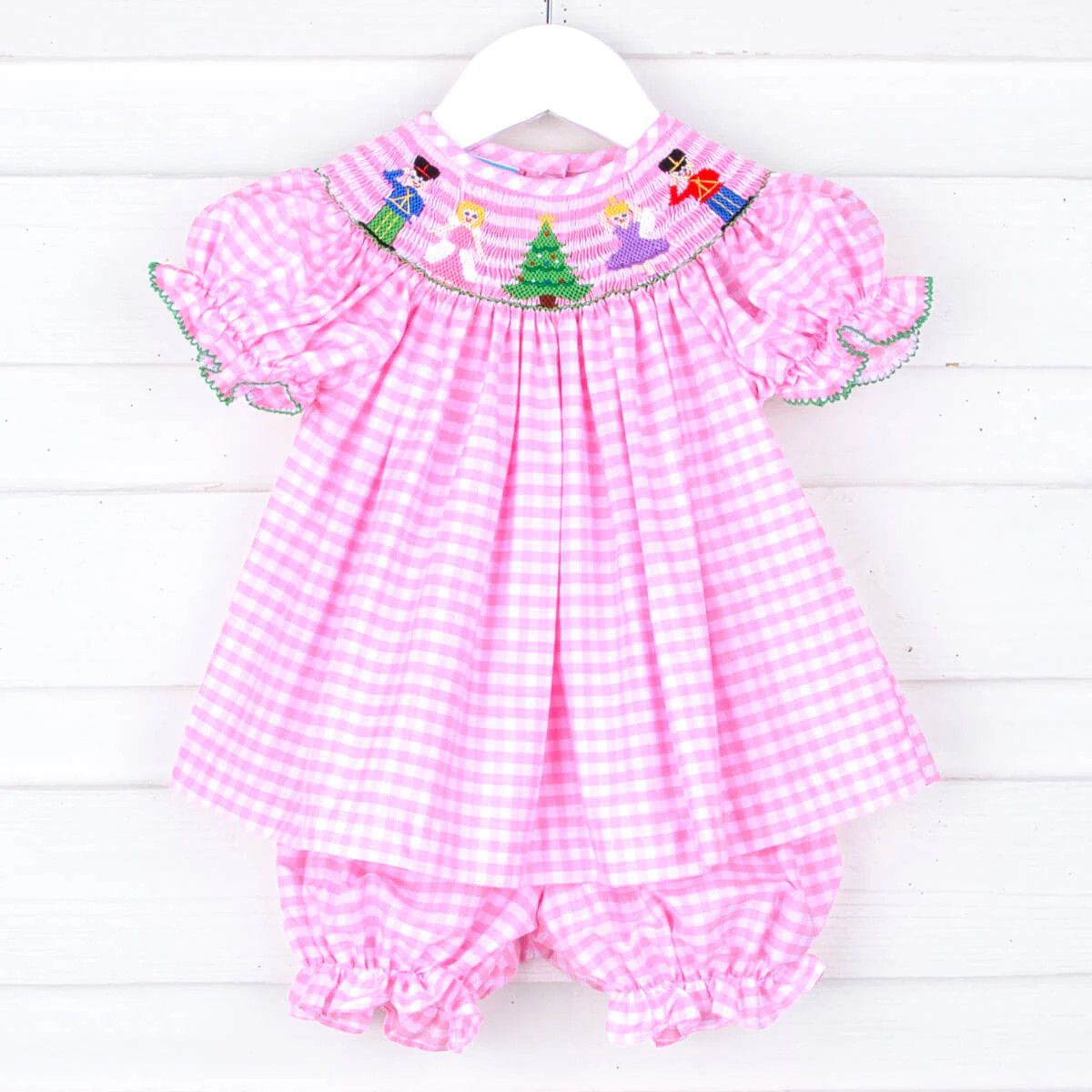 Nutcracker Christmas Smocked Bloomer Set | Classic Whimsy