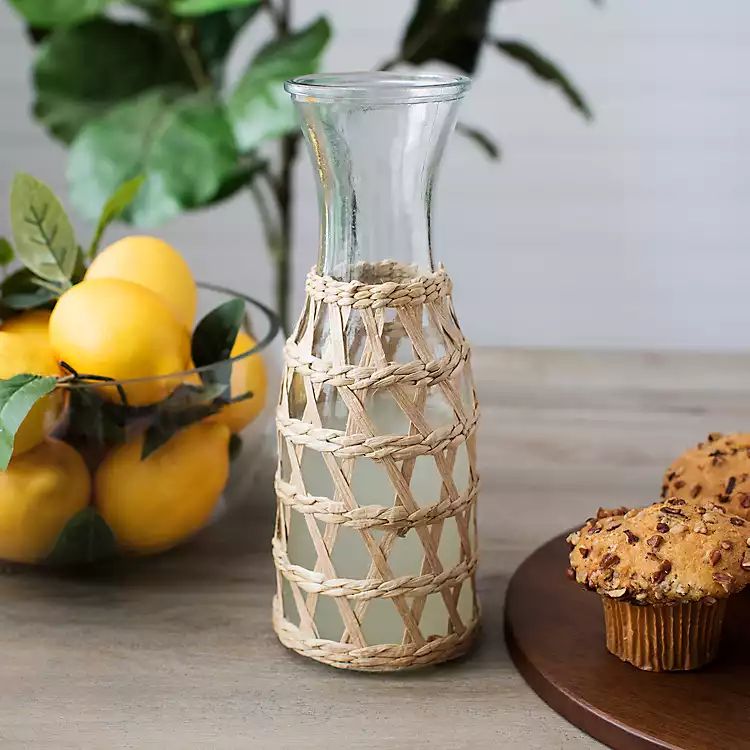 Seagrass Overlay Carafe | Kirkland's Home