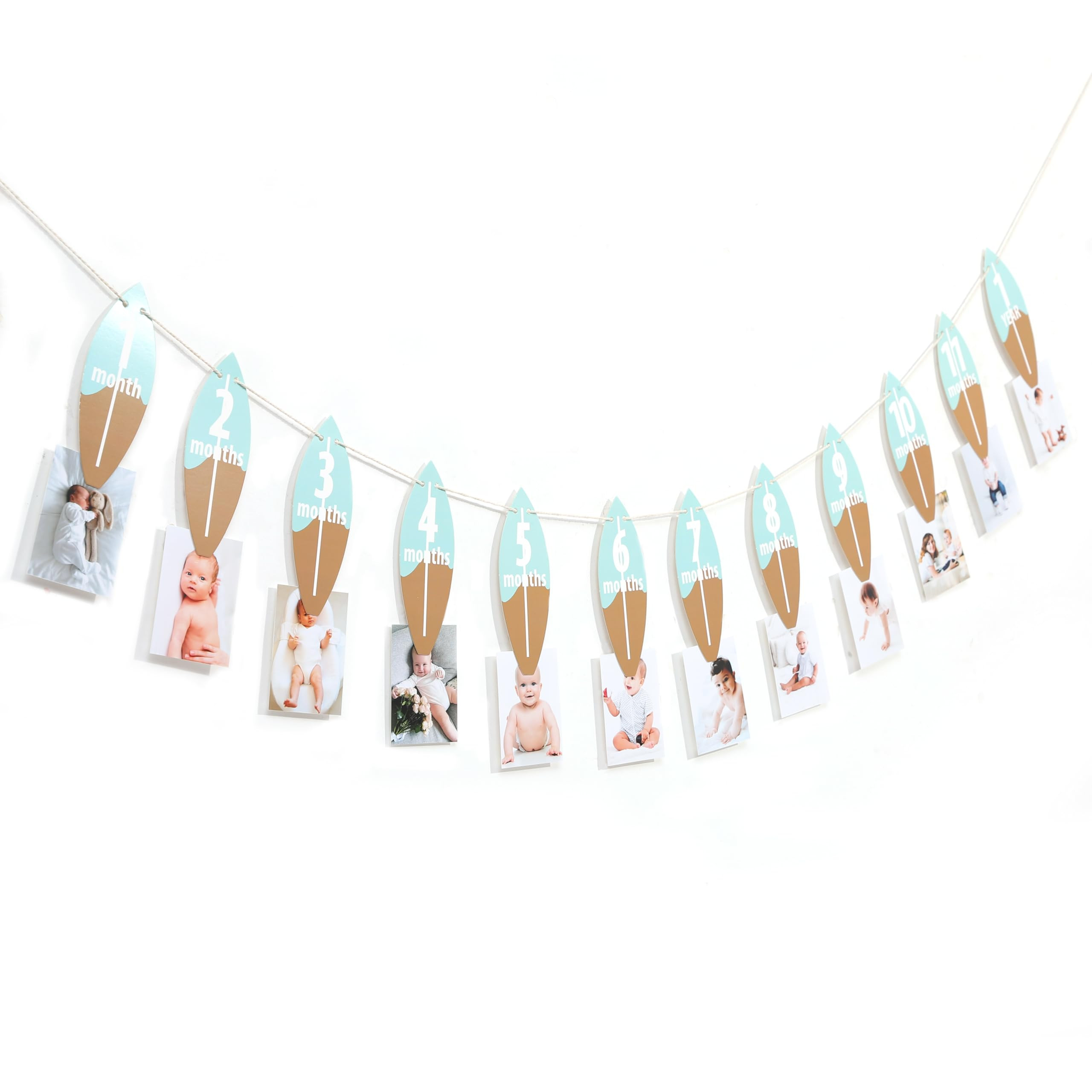 Surf Monthly Milestone Photo Banner - Surf The Big One Birthday Party Decorations,Wave First Surf... | Amazon (US)