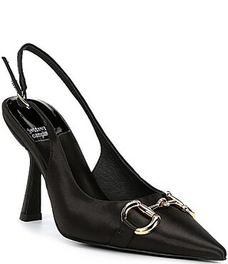 Jeffrey Campbell Estella Satin Slingback Pumps - 8.5 | Dillard's