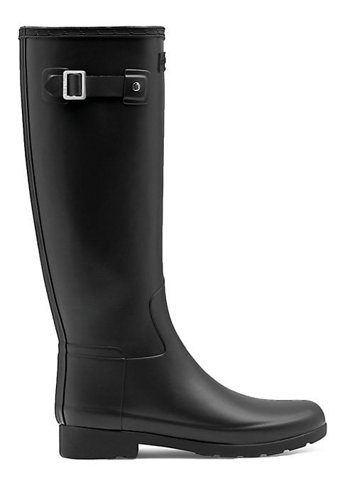 Hunter Women's Refined Tall Rain Boots - Black - Size 8 | Saks Fifth Avenue