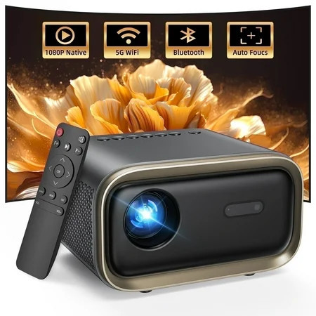 TOPVISION Native 1080P Projector with Wifi and Bluetooth, 4K Support,50,000Hrs Lamp Life,Auto Focus | Walmart (US)