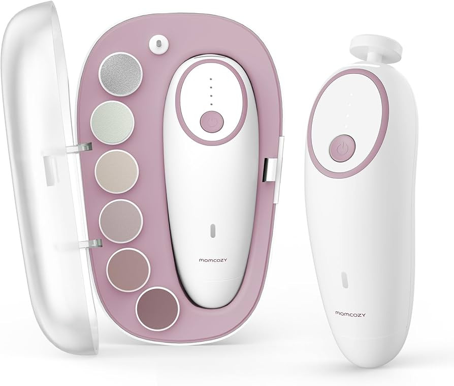 Momcozy Baby Nail File Electric, Gentle Baby Nail Trimmer Electric, Baby Nail Clipper with Night ... | Amazon (US)