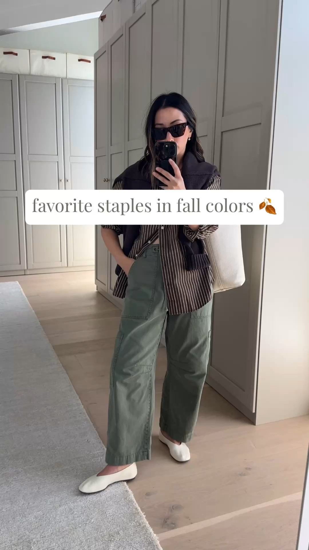 Gap Big Shirt in new fall colors. Sizing seems to be smaller these days. Ordered the petite small to try out. 

Gap big shirt petite xs
Gap sweater petite small
Pistola cargos 25 petite 
Reformation flats 5
Quince bag small
Celine sunglasses
Electric Picks earrings
Dorsey James necklace 15”

#LTKootd #LTKPetite #LTKmomlife