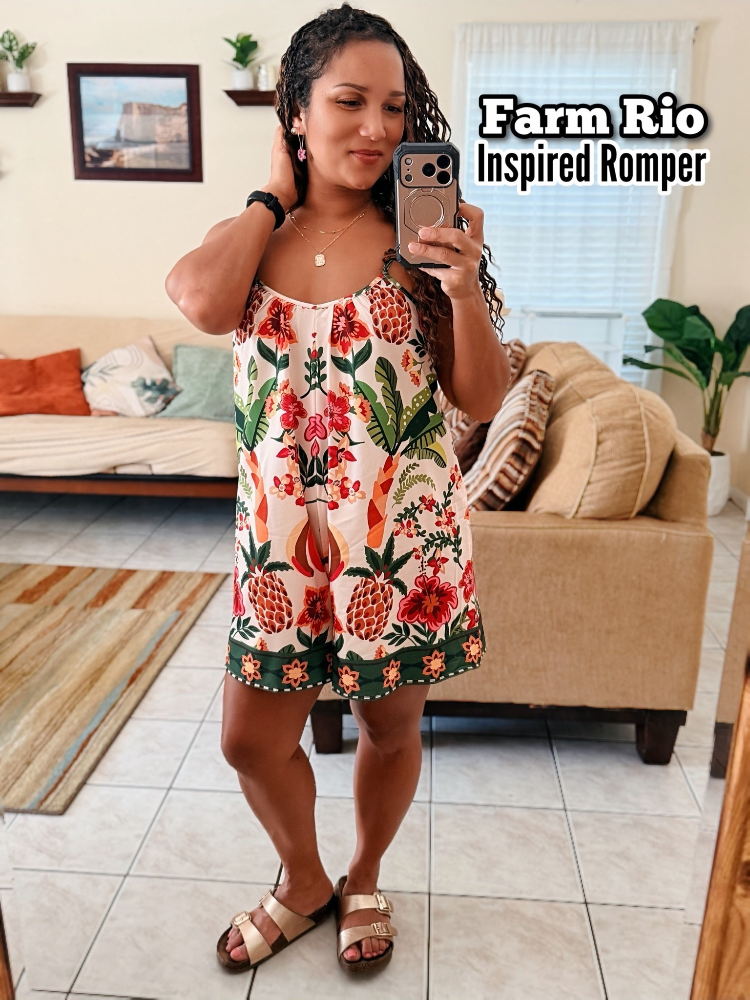 Amazon understood the assignment. ✨ This chic, Farm Rio-inspired romper is lightweight, flowy, and made for sunny summer days. Effortless style without the designer price tag. ☀️ It runs oversized so I’m wearing a size XS as a size 6 normally. 

Summer romper, summer outfit, European summer, beach romper

#LTKootd #LTKPetite #LTKSeasonal