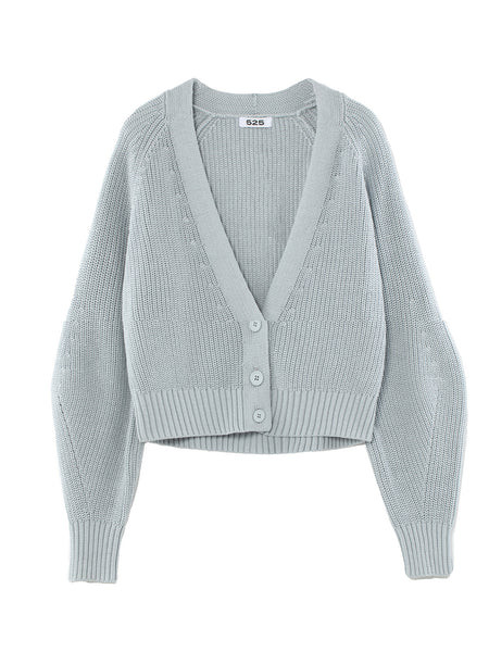 The Rumi: Cotton V-Neck Cardigan | 525 America