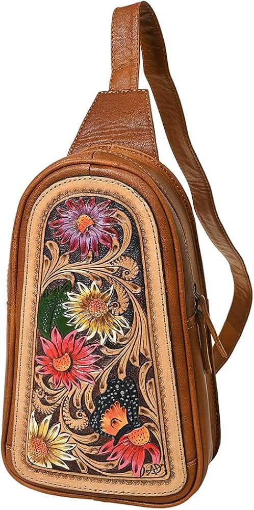 American Darling Cross Body Hand Tooled Genuine Leather Women Bag Western Handbag Purse | Amazon (US)
