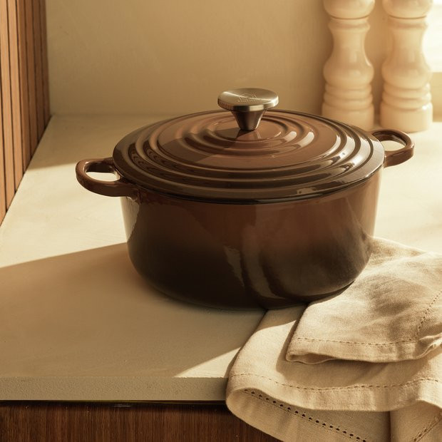Buy Habitat 3.3 Litre Cast Iron Casserole Dish - Chocolate | Casserole pots | Habitat | Habitat UK