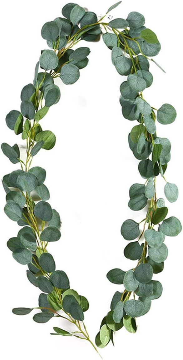 LY EMMET Artificial Eucalyptus Garland Vines Faux Silk Eucalyptus Garland Greenery Wedding Backdr... | Amazon (CA)