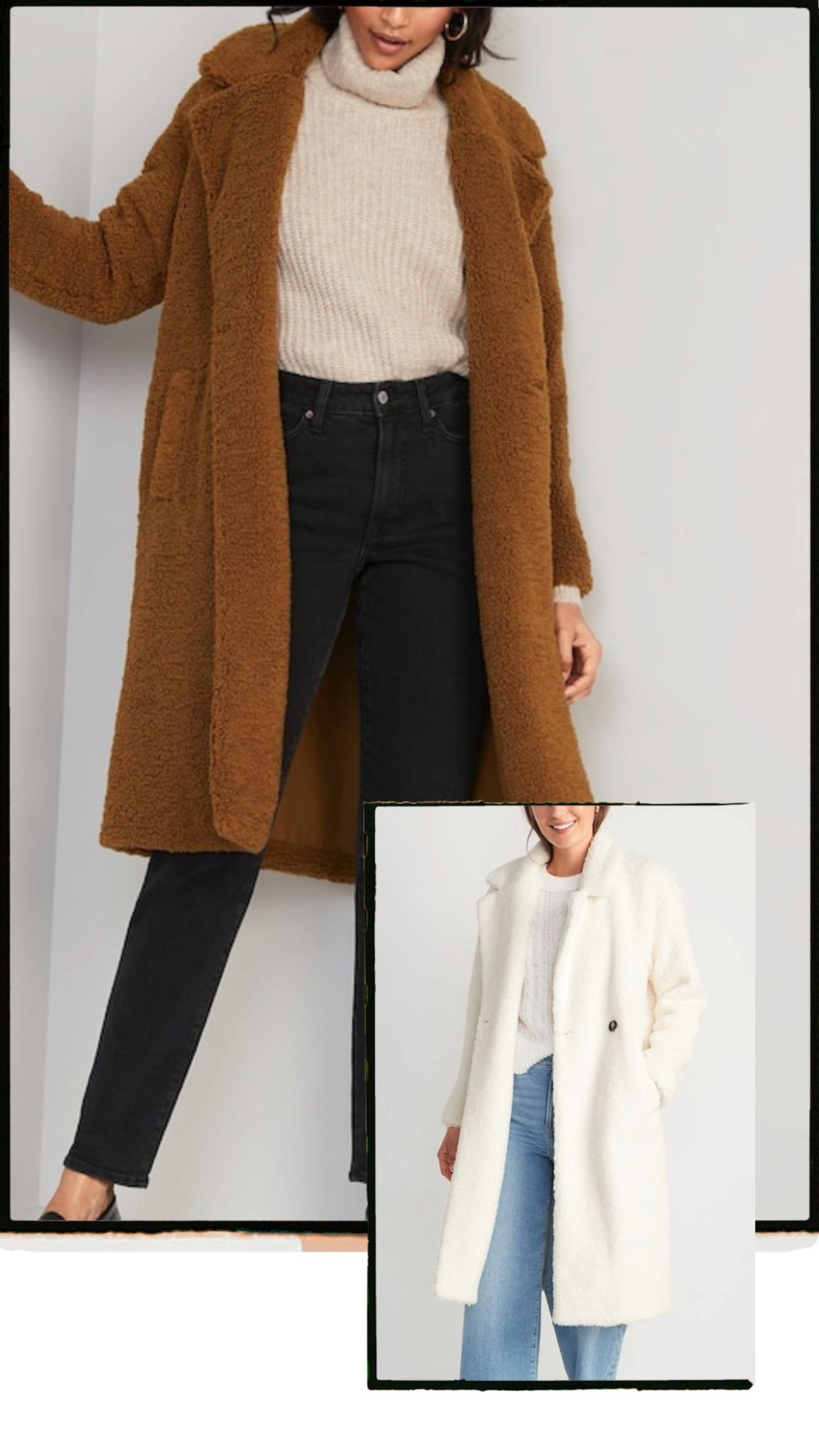 Old navy Sherpa coats! 

#LTKstyletip #LTKsalealert #LTKSeasonal