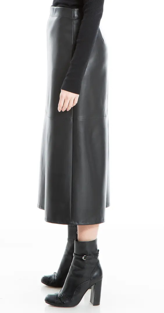 MAX STUDIO Faux Leather A-Line Skirt | Nordstromrack | Nordstrom Rack