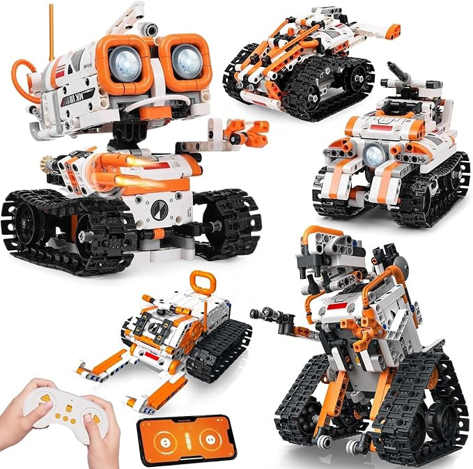 STEM Robotics Kit for Kids Ages 8-12 8-14+, 5-in-1 Remote/APP Control Coding Robot, Educational E... | Amazon (US)